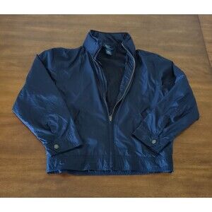 Ralph Lauren boys Long sleeve Navy Blue Jacket with Hidden Hood size S 8/10 GUC